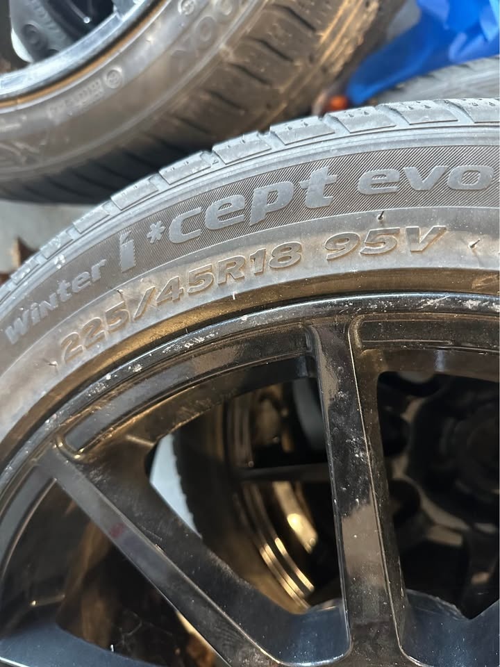 18” Black Alloy Winter Tires Set (225/45R18) – 5x114.3 - photo 3