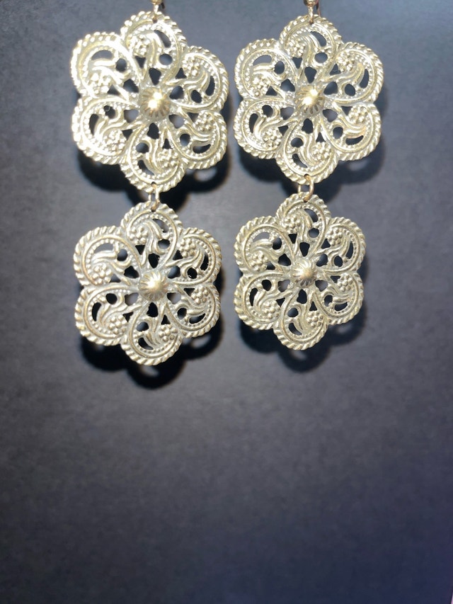 filigree-style drop earrings - photo 2