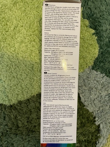 Bosch Ultra Clarity Pro Refrigerator Water Filter - photo 3