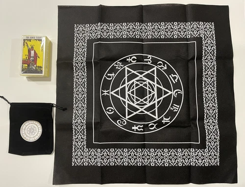 Classic Tarot Cards - 78 Piece Deck with Velvet Pouch Bag and Ta - photo 2
