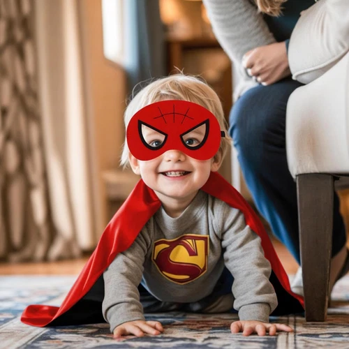 Boys Girls Superhero Capes Masks Kids Spiderman Halloween - photo 4