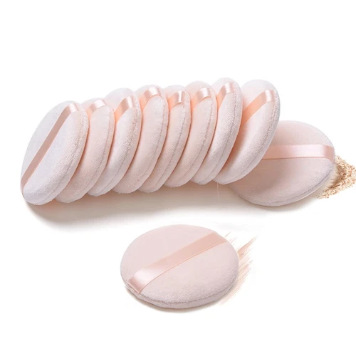 10 Pieces Pure Cotton Powder Puff, Makeup Puff