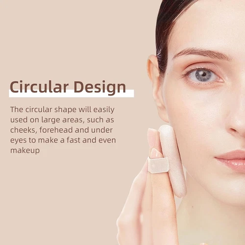 10 Pieces Pure Cotton Powder Puff, Makeup Puff - photo 4