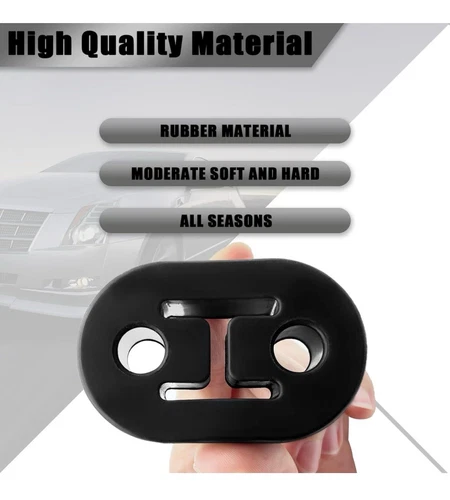 2pcs Heavy Duty Rubber Exhaust Tail Pipe Mount Bracket Hanger Bu - photo 2