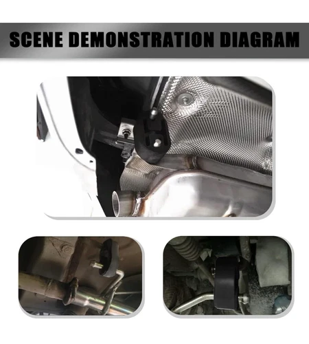 2pcs Heavy Duty Rubber Exhaust Tail Pipe Mount Bracket Hanger Bu - photo 5