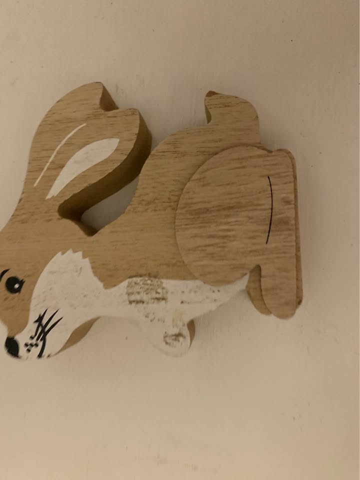 Wooden Easter Bunny and Egg Decorations - photo 2