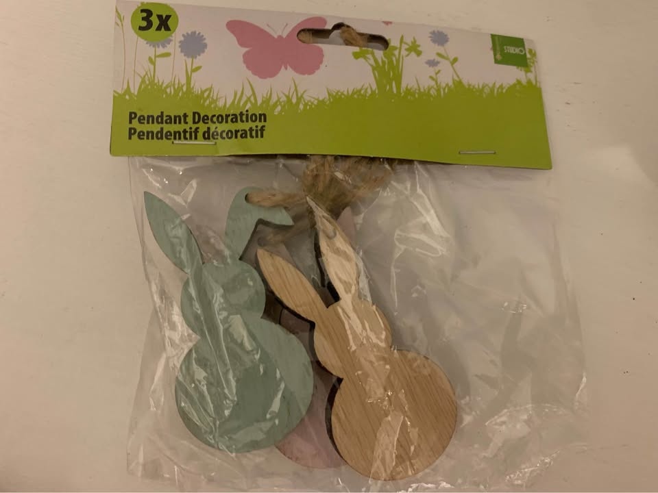 Wooden Easter Bunny and Egg Decorations - photo 3