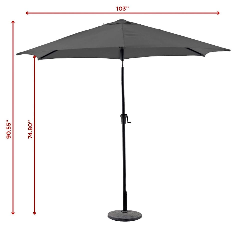 CANVAS 9-ft Market Umbrella with Crank