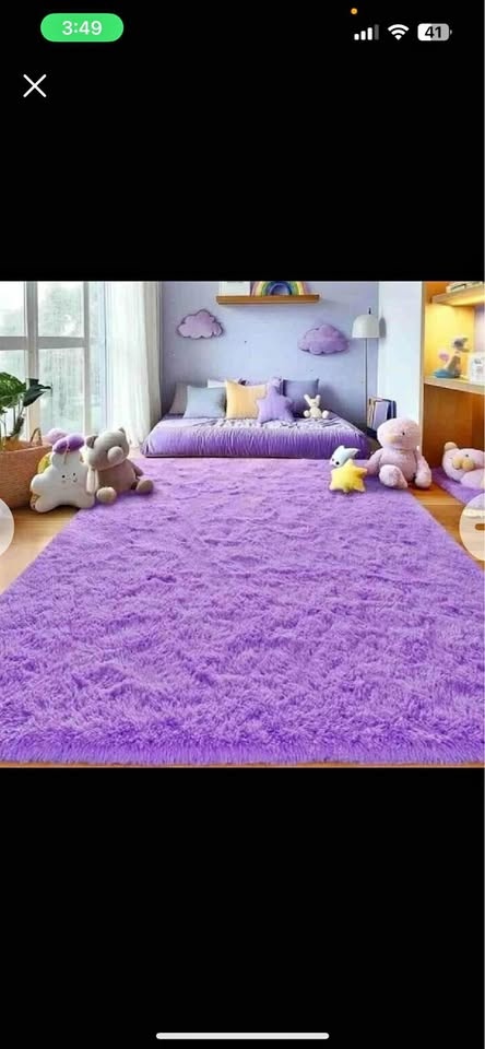 New 4*6 purple area rug