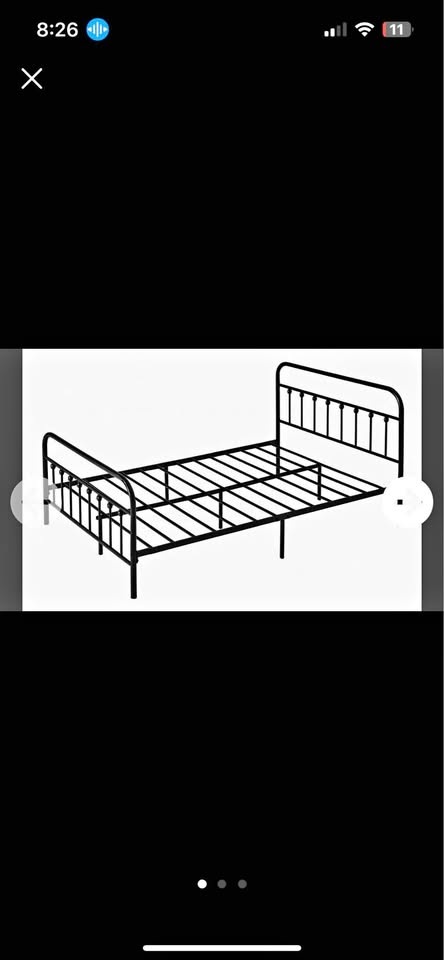 new packed metal bed frame king