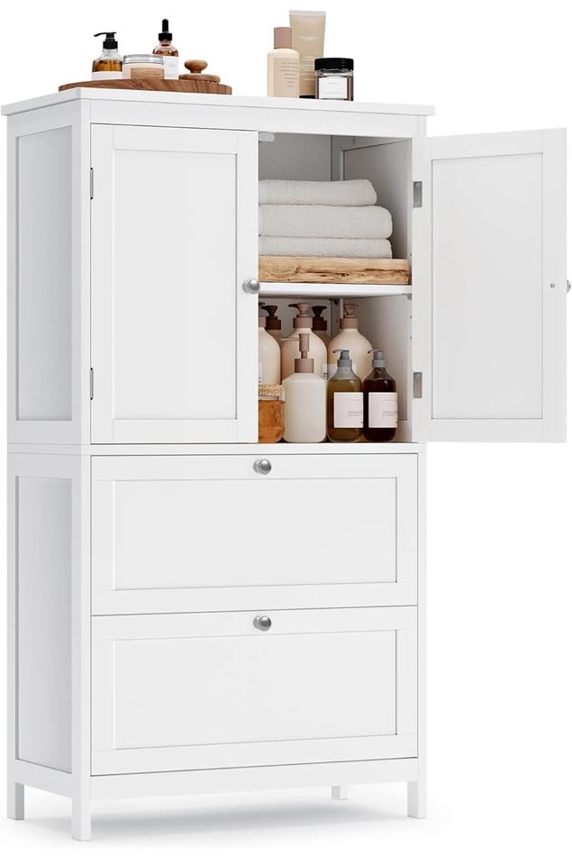 New-VASAGLE Bathroom Floor Storage Cabinet