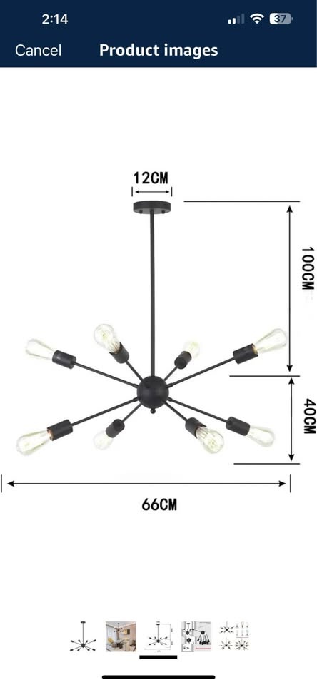 8 Lights Chandelier - photo 2