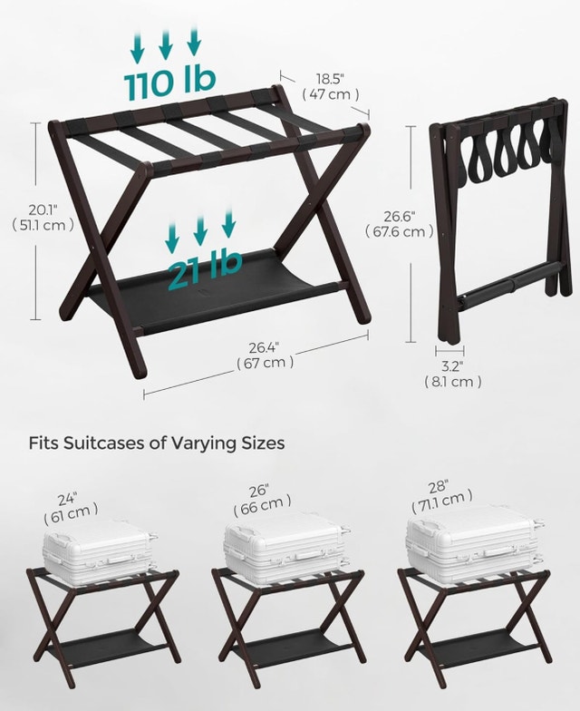 SONGMICS Luggage Rack