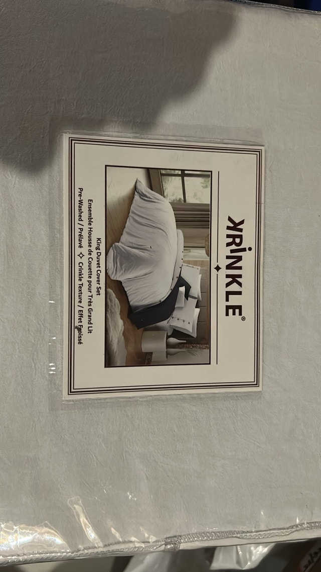 New-Yrinkle King Duvet Cover Set - photo 3