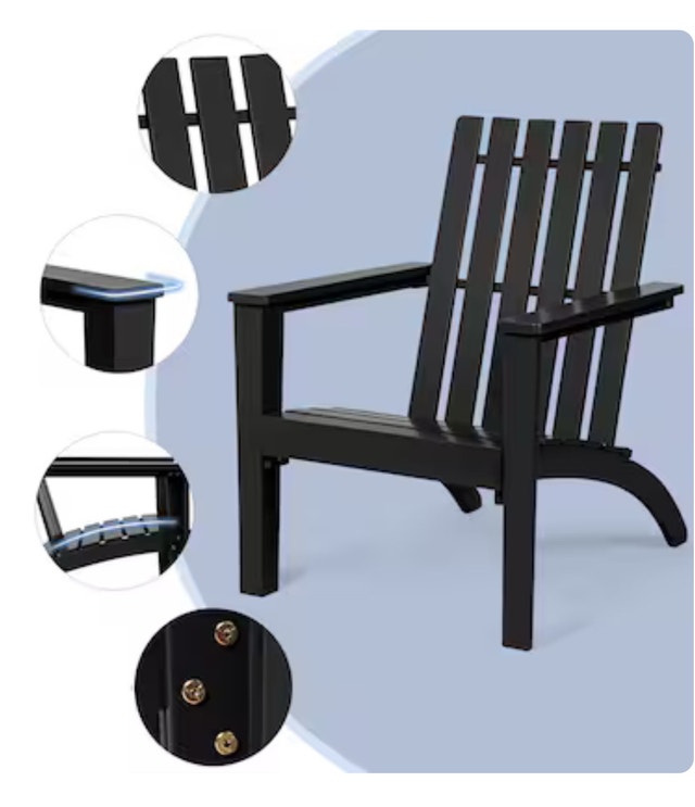 New Black Adirondack Chair - photo 2