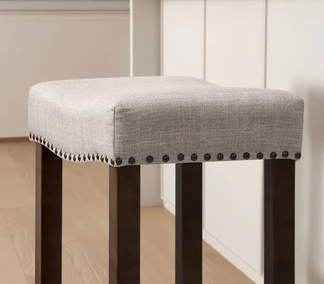 New-Subrtex Bar Stools / Counter Stools Saddle Linen /Solid wood - photo 2