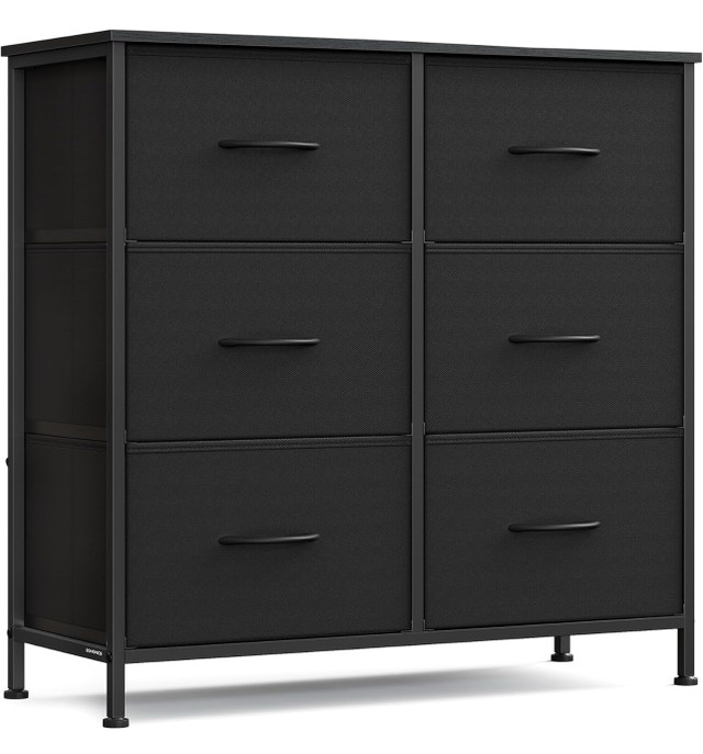 SONGMICS Dresser for Bedroom, Chest of Drawers, Steel, MDF