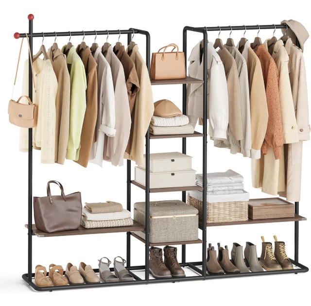 New-SONGMICS HOME Clothes Rack, Open Wardrobe