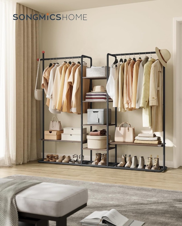 New-SONGMICS HOME Clothes Rack, Open Wardrobe - photo 2