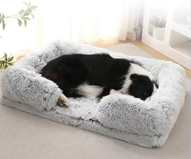 New-Cat Sofa Bed Washable, Fluffy Dog Beds for Small Dogs
