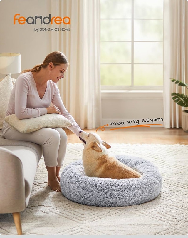Feandrea Dog/Cat Calming Donut Bed - photo 2