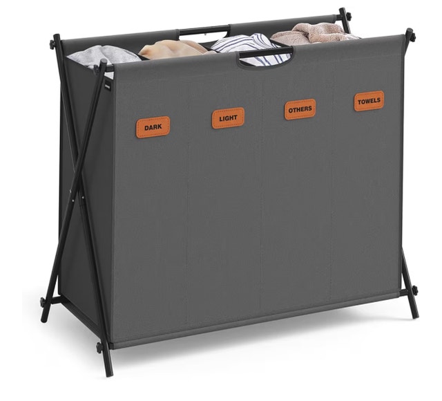 SONGMICS Laundry Hamper, Laundry Basket, 40.9 Gal.
