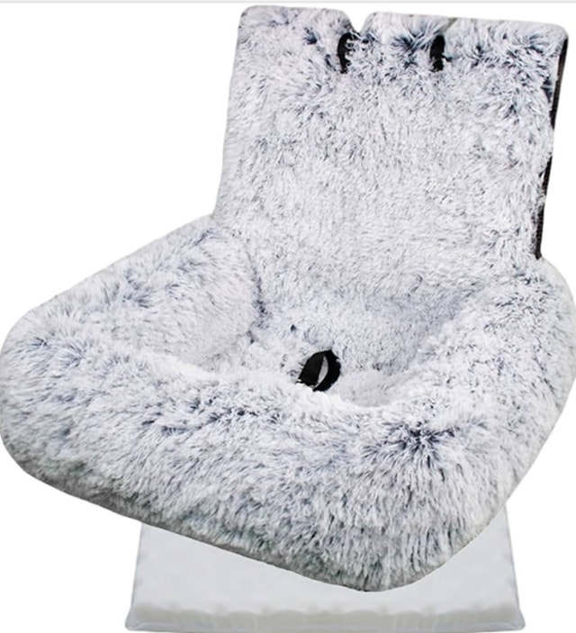 New-Dog Car Seat Warm Plush Dog Booster Seat