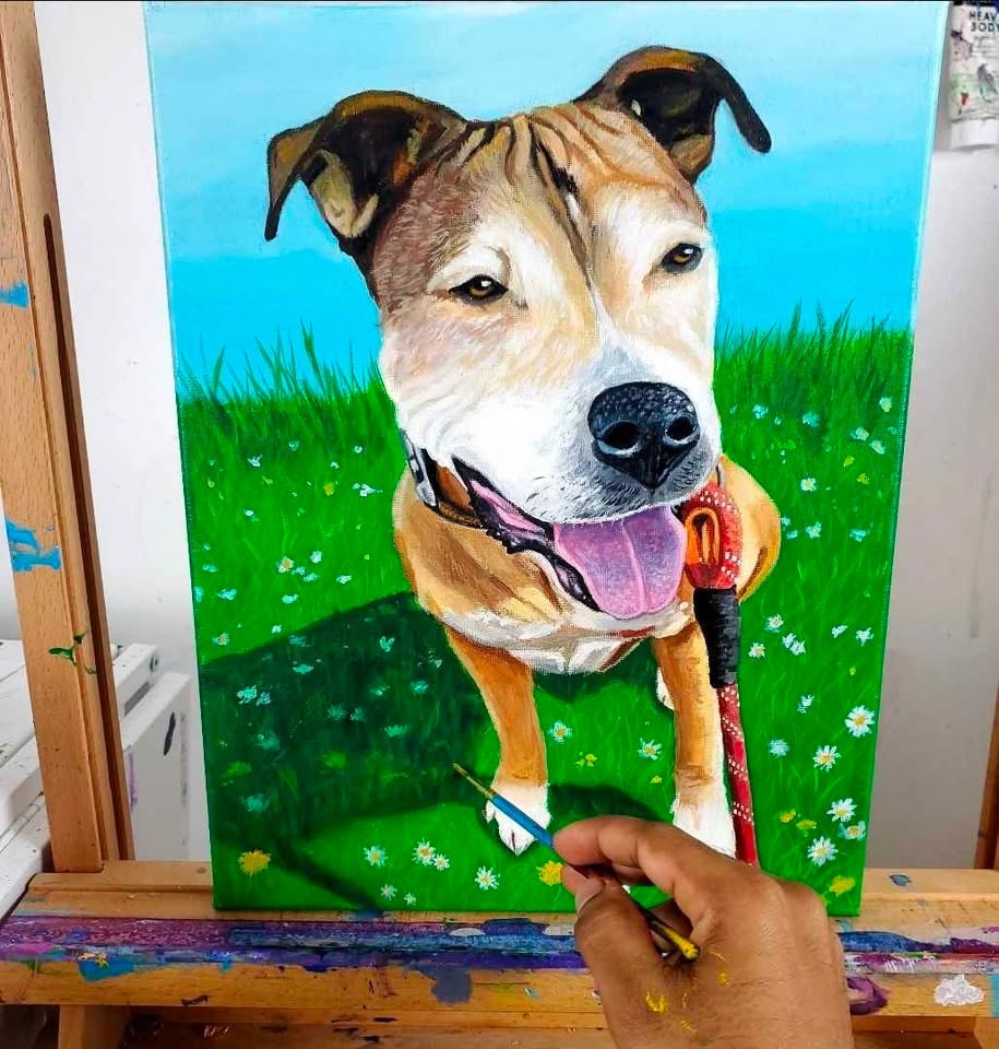 Custom Pet Portrait painting