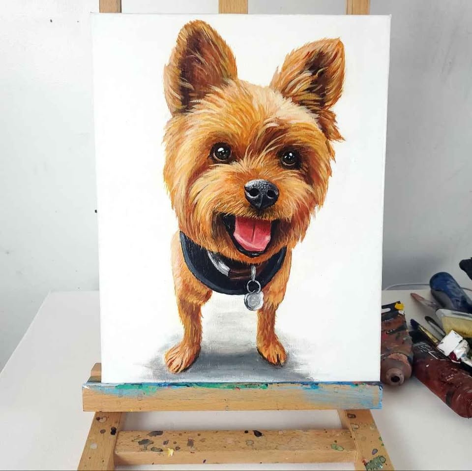 Custom Pet Portrait painting - photo 2
