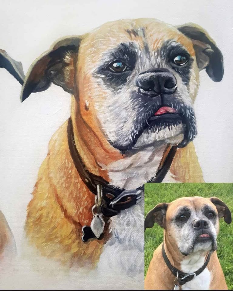 Hand painted Pet portrait. Turn a picture of your pet into a pai - photo 4