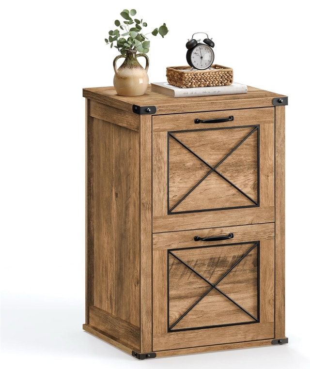 VASAGLE Floor Cabinet – Modern Farmhouse Style