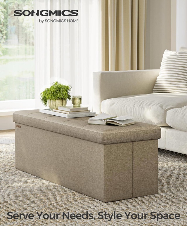 SONGMICS Ottoman Bench, Foot Rest - photo 3