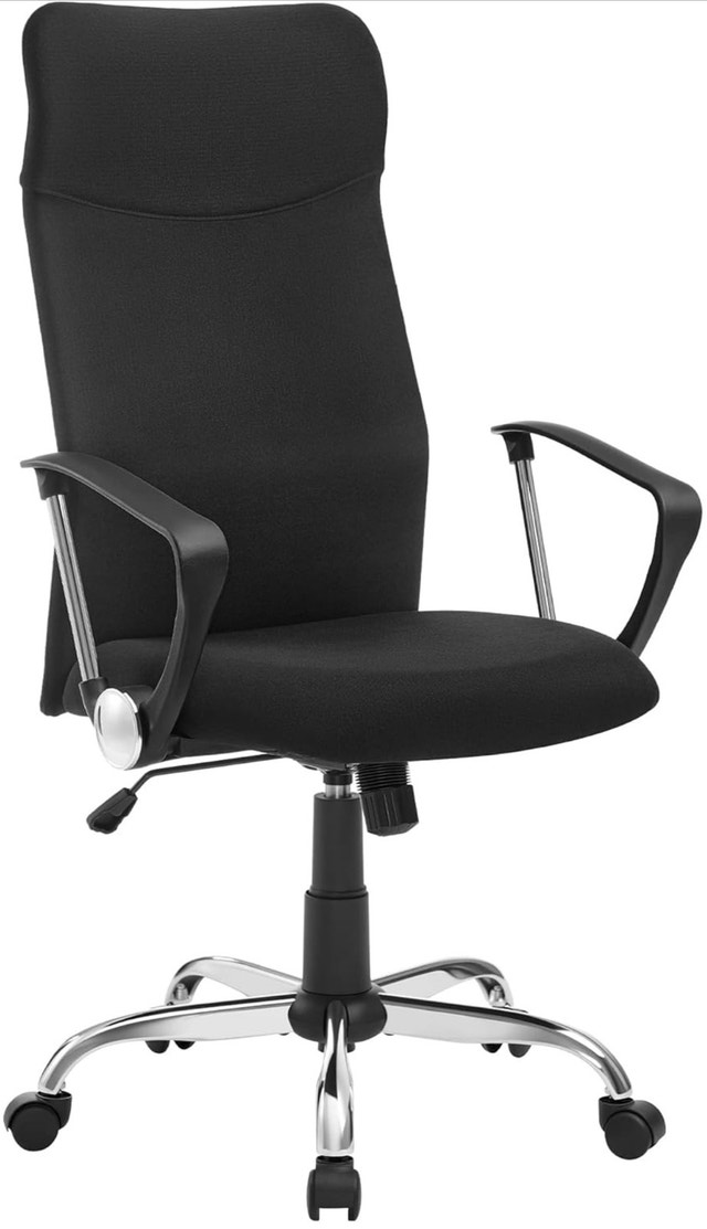 SONGMICS Office Chair, Ergonomic Swivel Desk Chair, Padded Seat