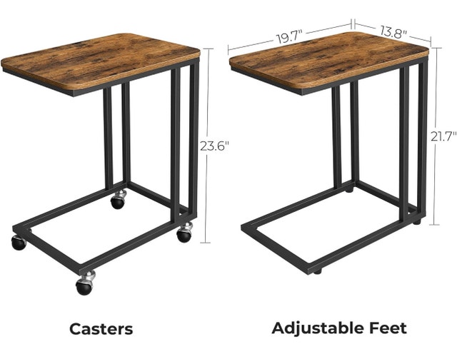 VASAGLE Snack Table, Sofa Side Table, End Table for Coffee etc - photo 2