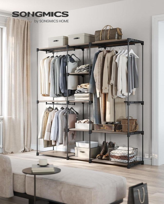 SONGMICS Portable Closet, Freestanding Closet Organizer - photo 2