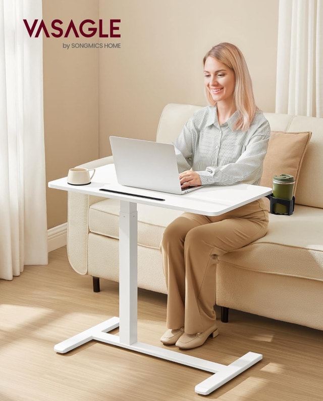 VASAGLE Overbed Table with Wheels - photo 5