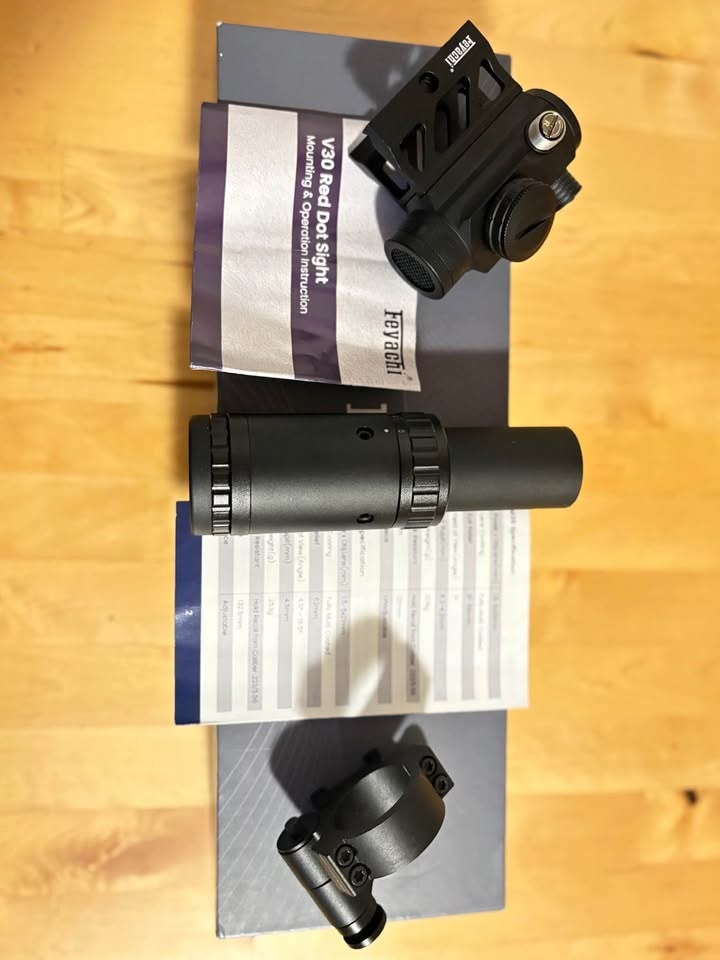 Feyachi V30 Red Dot Sight with Magnifier & Mount