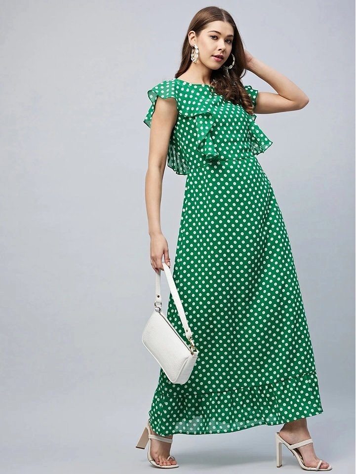 Verona Polka Dot Maxi Dress