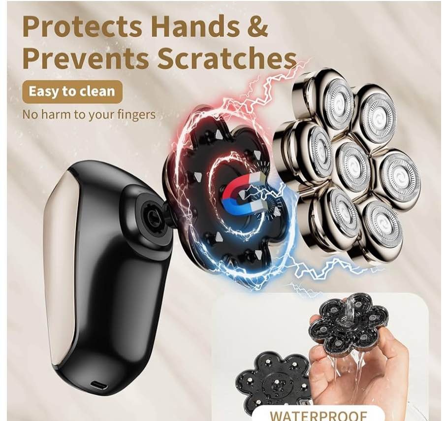 Electric Head Shaver for Bald Men – Cordless & Rechargeable - photo 3