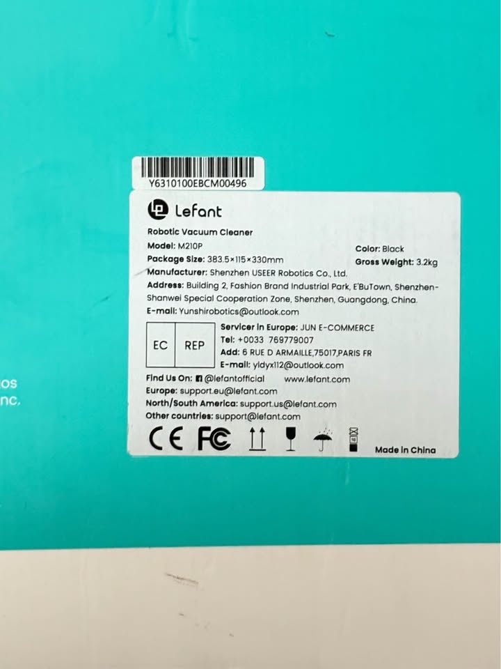 Lefant Robotic Vacuum Cleaner – Model M210P - photo 2