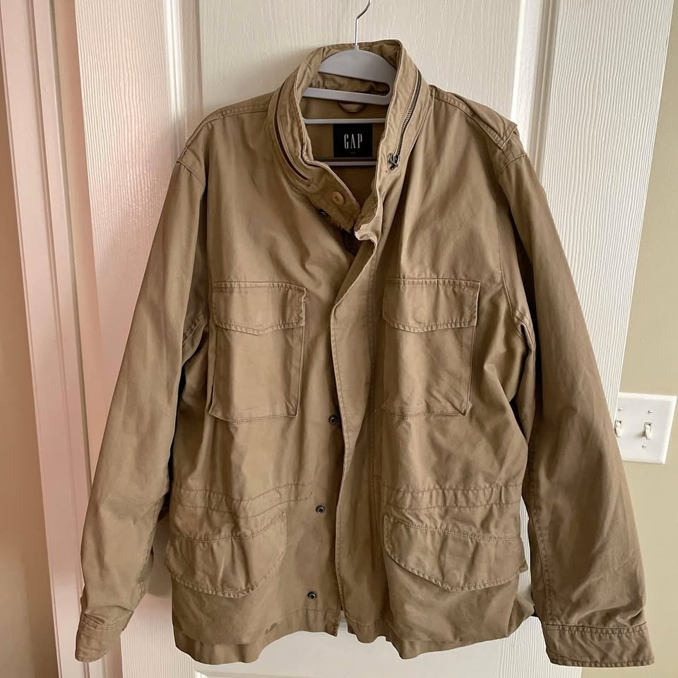 Tan/Brown GAP XL Military Jacket