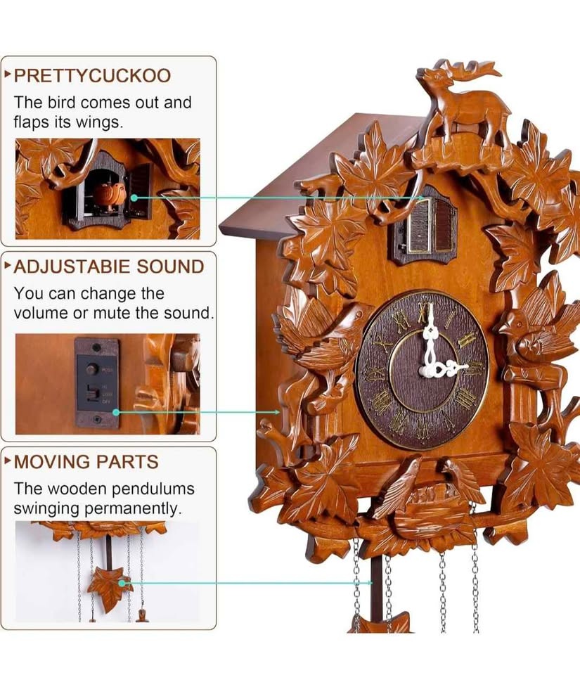 Brand new | Handcrafted wood cuckoo clock - photo 4