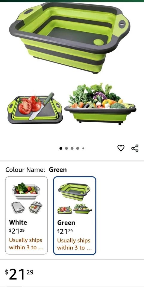 Collapsible cutting board with colander