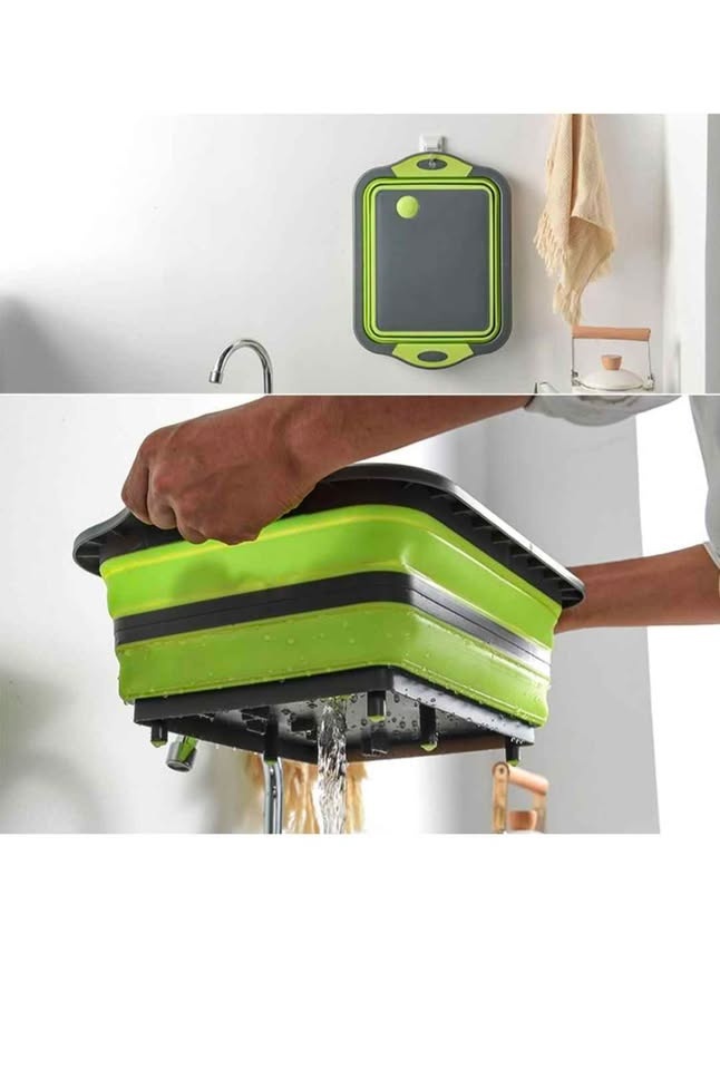 Collapsible cutting board with colander - photo 3