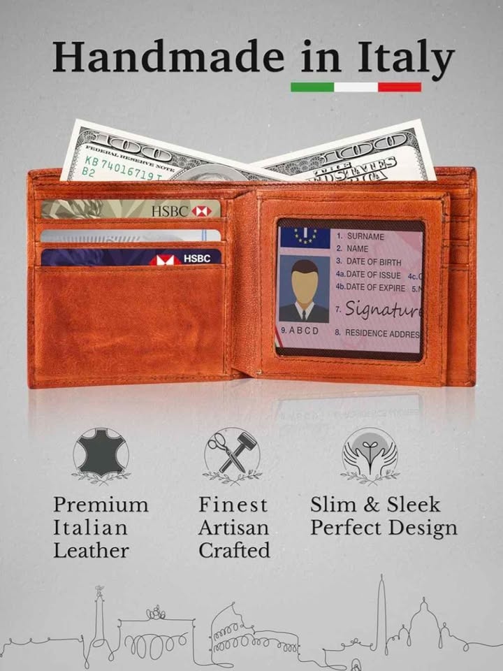 Brand new | CALGARI leather wallet for men - photo 3