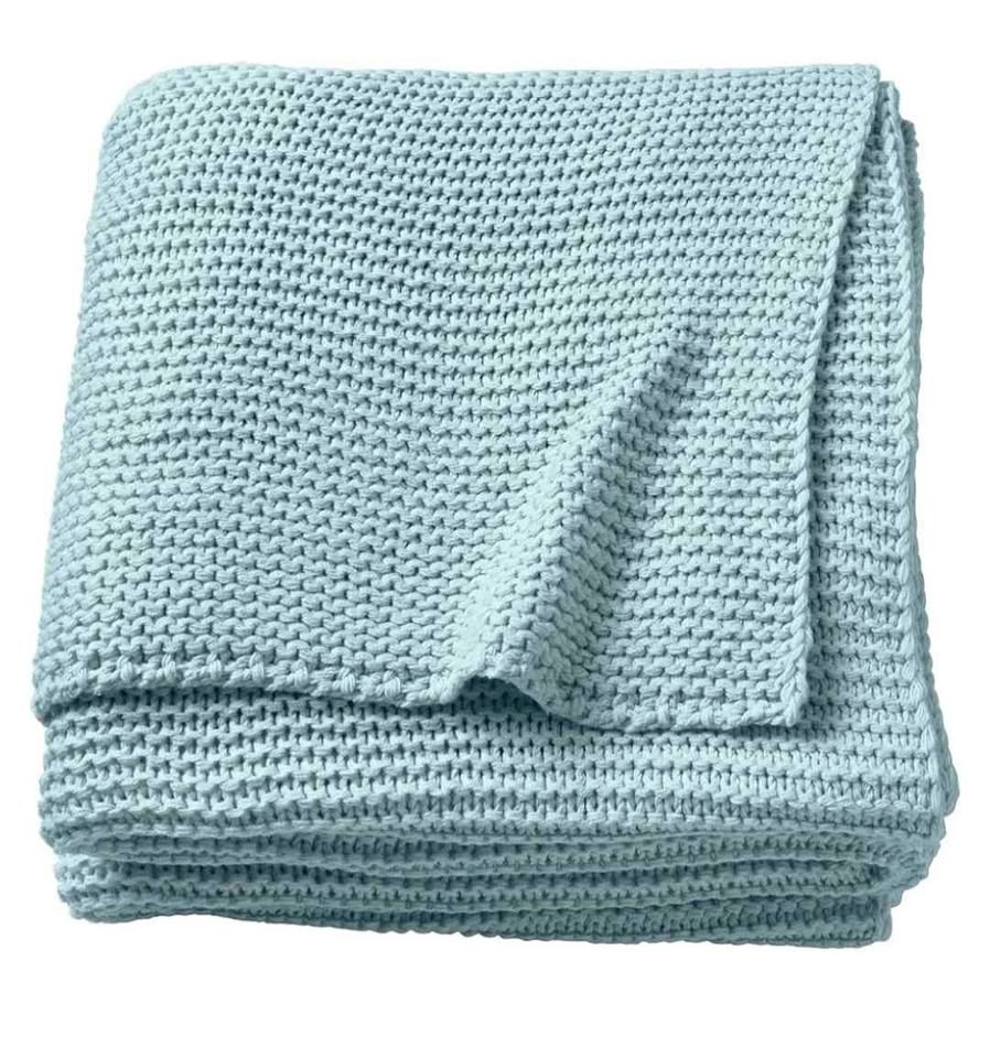 IKEA INGABRITTA Throw Light Blue