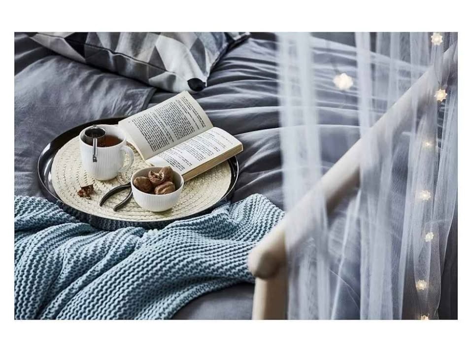 IKEA INGABRITTA Throw Light Blue - photo 5
