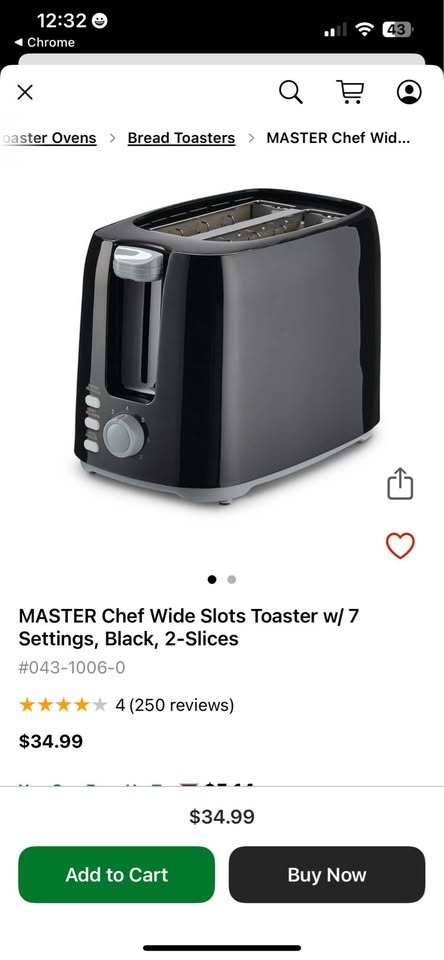 Master Chef 2 Slice Toaster - photo 3