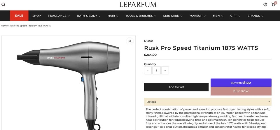 RUSK PRO Speed Titanium Hair Dryer - photo 4