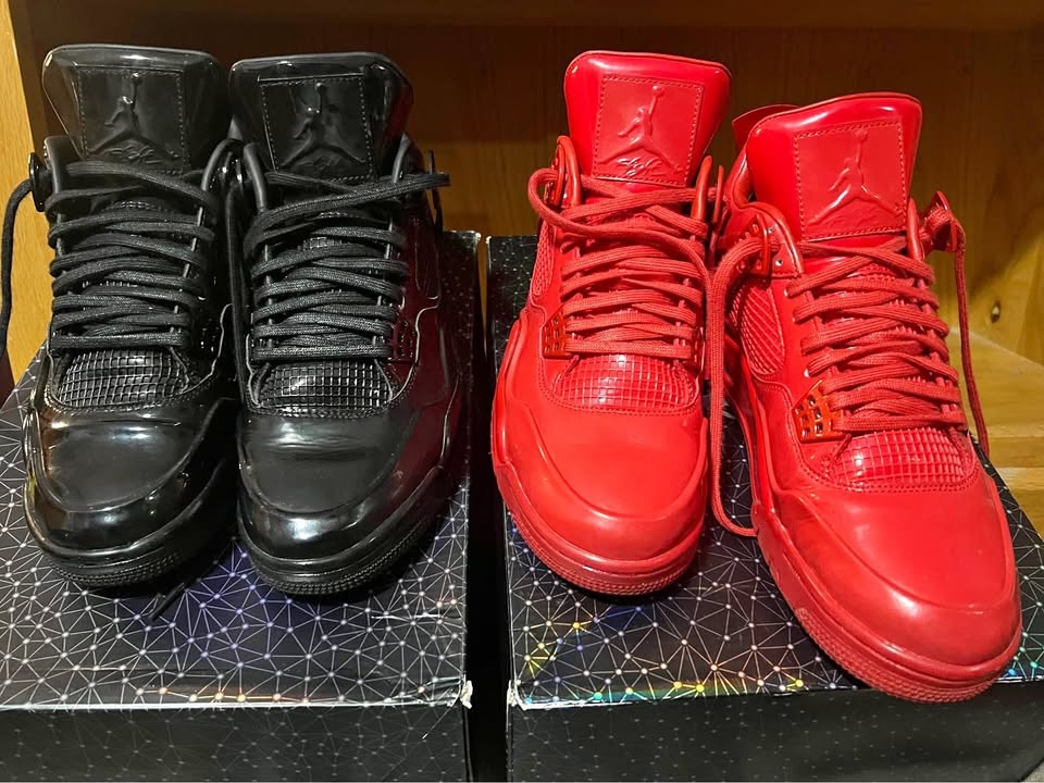 Air Jordan 4 11Lab4 Black + Red – Size 10